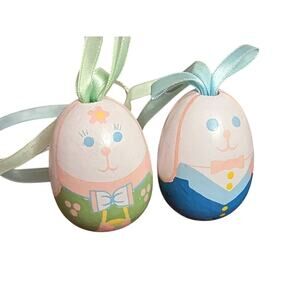Wooden Bunny/Rabbit Eggs-Easter Decor